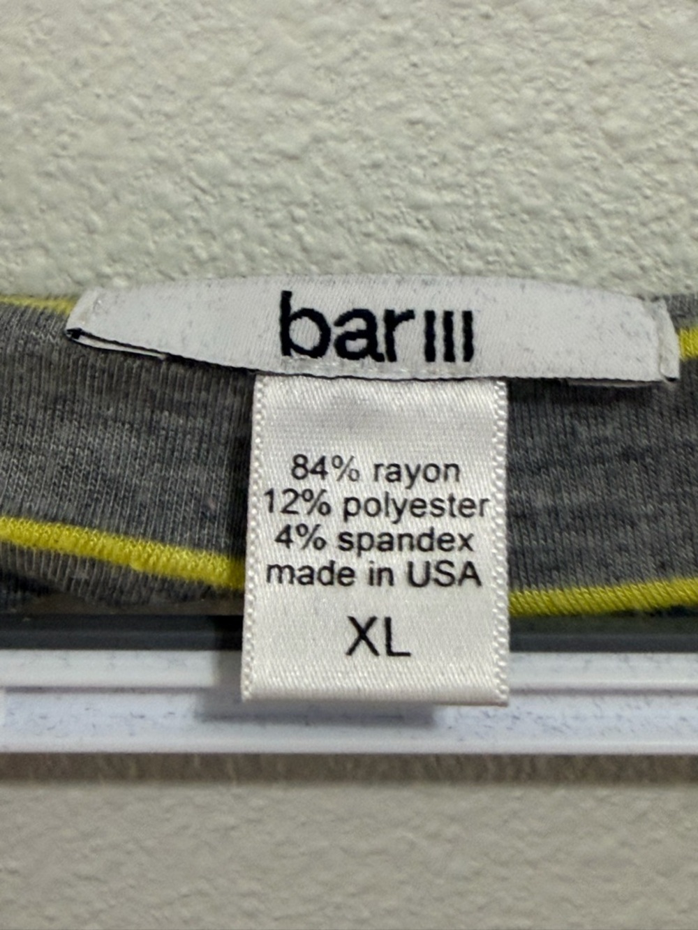 Bar III Gray and Yellow Striped High-Low Maxi Dress - Picture 6 of 6